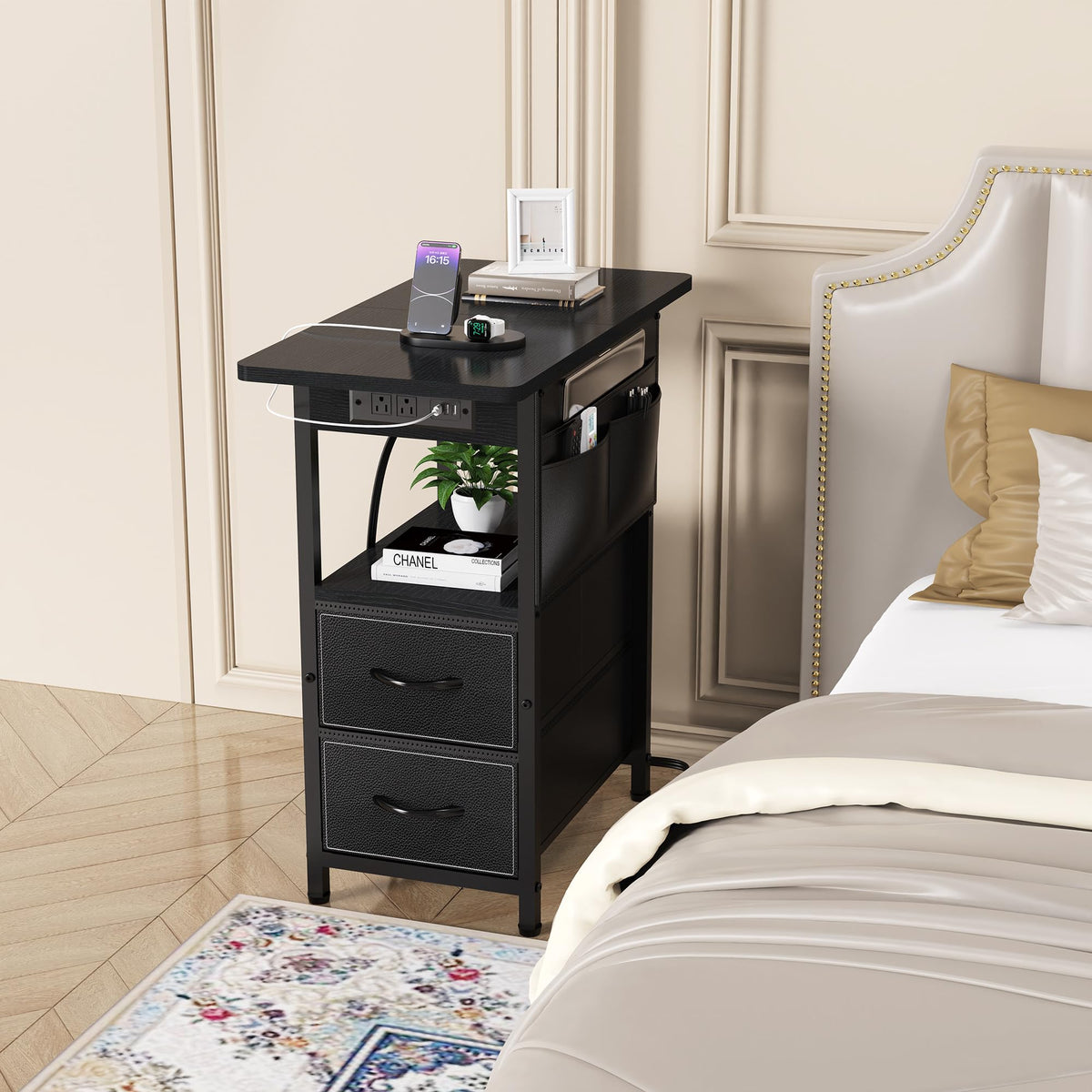 Yenlure multifunctional table fits bedside, sofa, or laptop setup