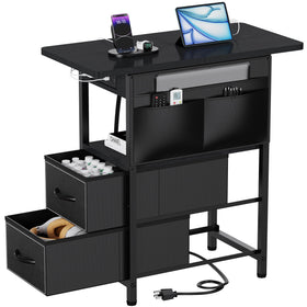 Yenlure charging-station side table from the front view for easy device access