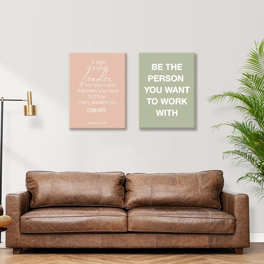 YEOION office decor canvas compact sizes fit small walls and desks