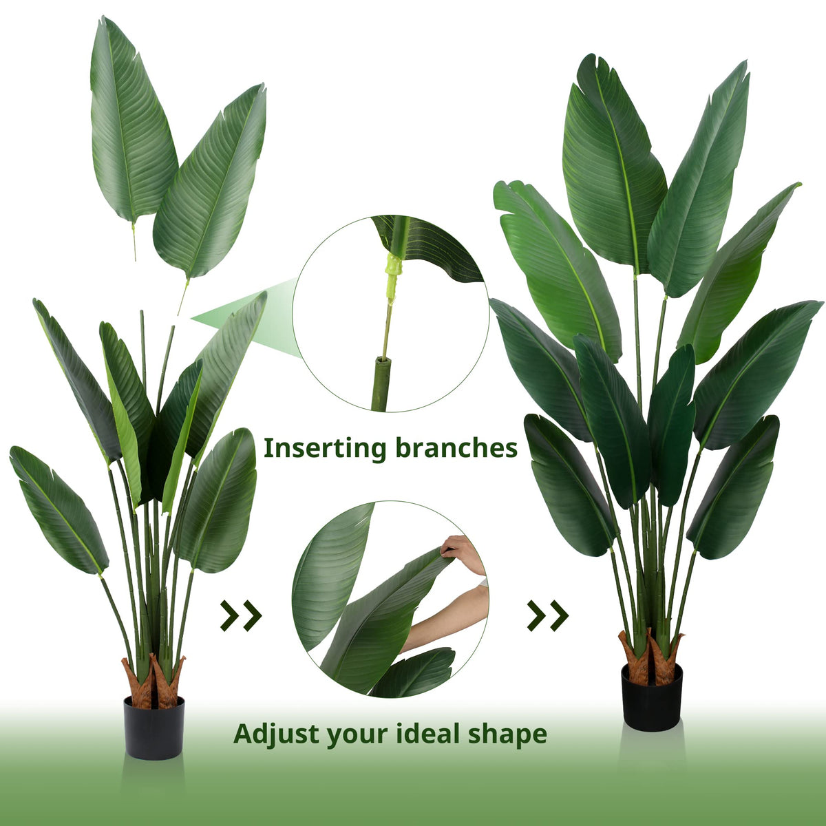 Yepdin Bird of Paradise artificial plant suitable for indoor-outdoor spaces