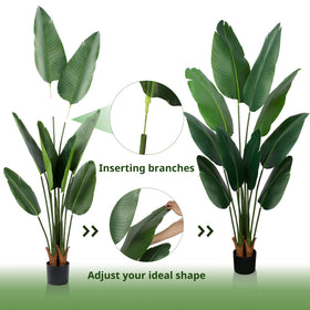 Yepdin Bird of Paradise artificial plant suitable for indoor-outdoor spaces