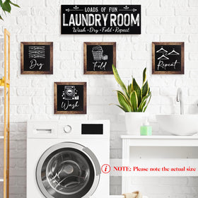 Yerliker large wash-dry-fold sign in black anchors the space.