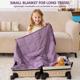 Yescool purple blanket with animal pattern design appealing to kids