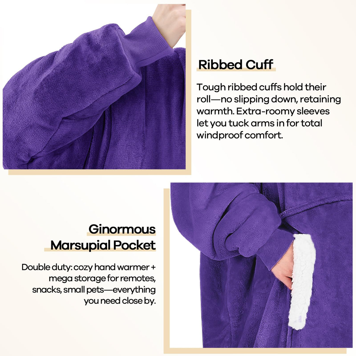 yescool camping ready blanket hoodie ideal for outdoor warmth by campfire