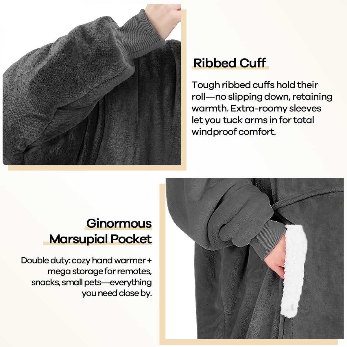 Yescool durable stitching at shoulders supports daily lounging