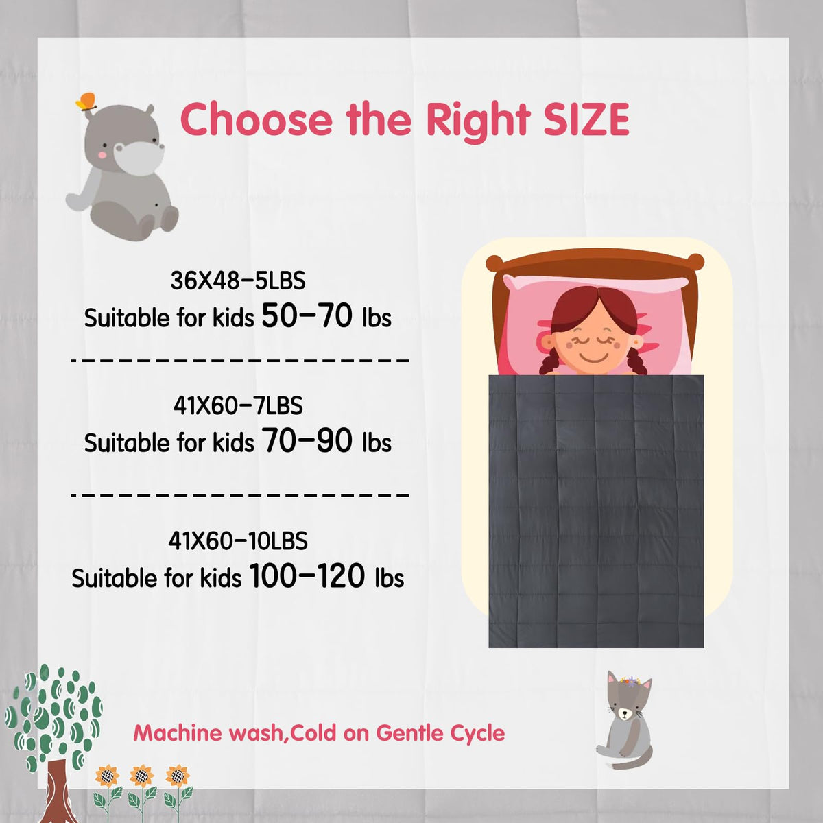 Yescool blanket is machine washable in cold cycle.