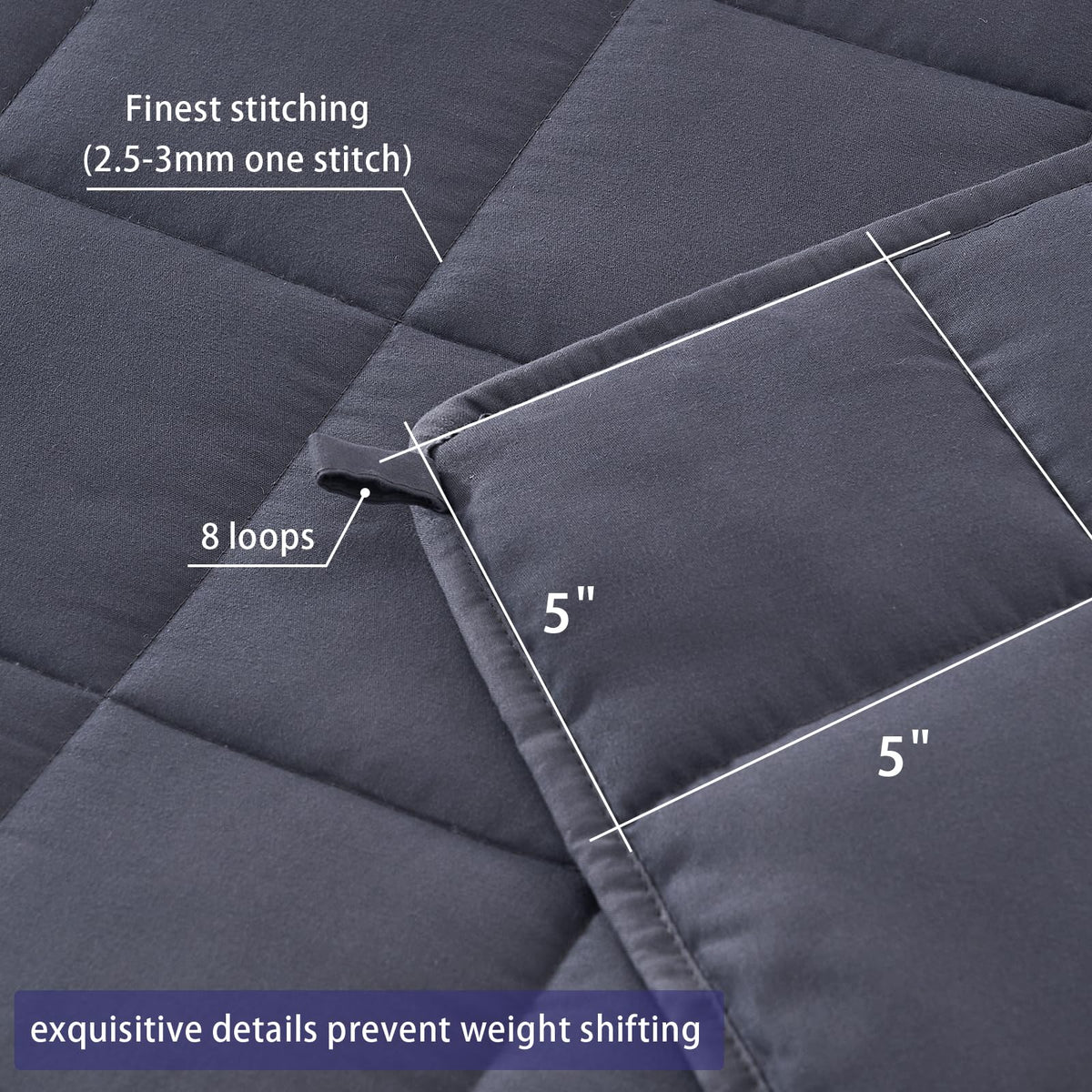 Yescool machine-washable weighted blanket easy to care for.
