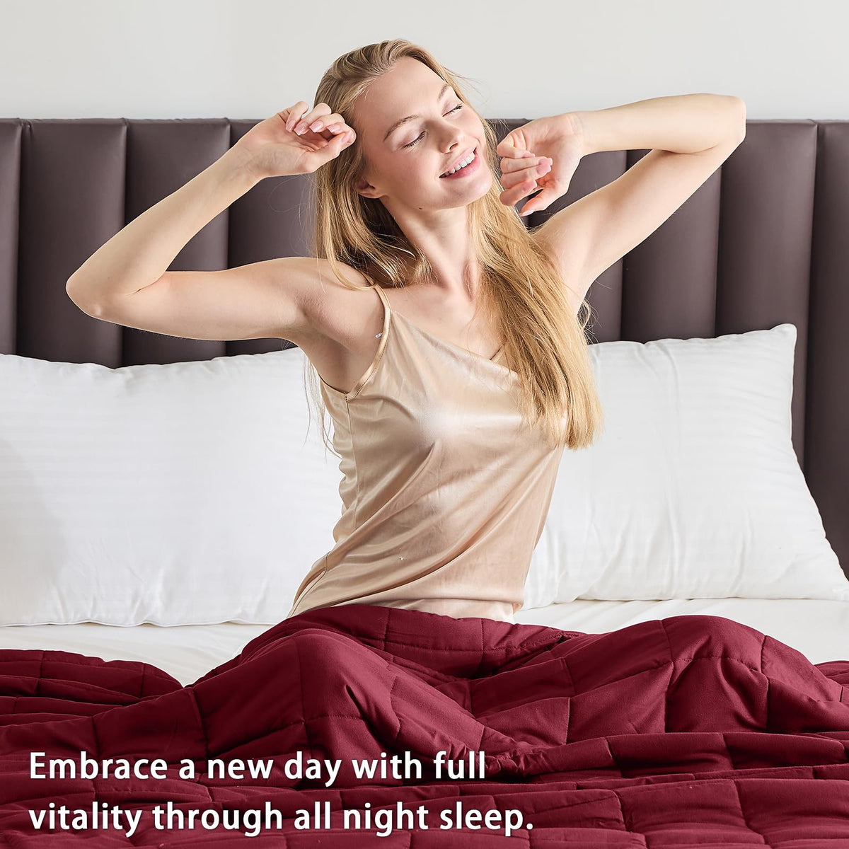 Yescool weighted blanket machine-washable; ready for cold cycle care