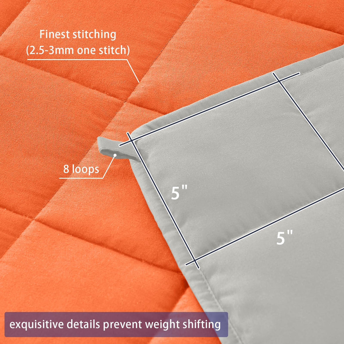 Durable stitching on Yescool blanket ensures long-lasting use.