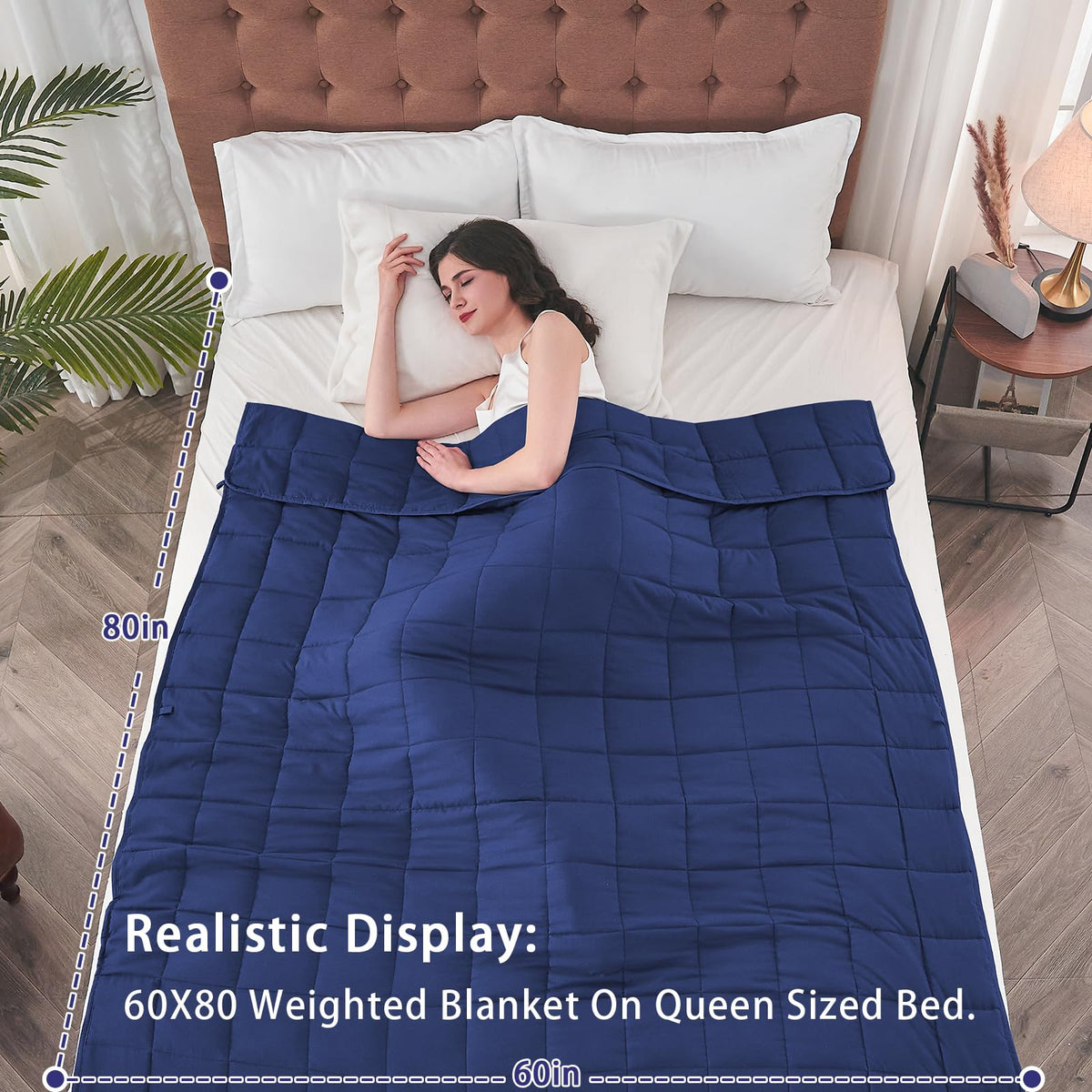 Yescool blue fabric close-up shows breathable cooling comfort