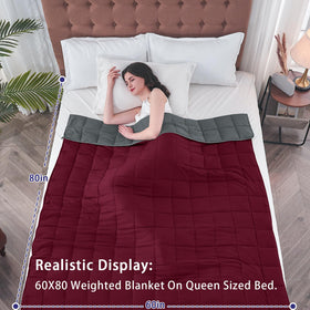 Yescool queen-size blanket on bed showing secure top-of-mattress fit