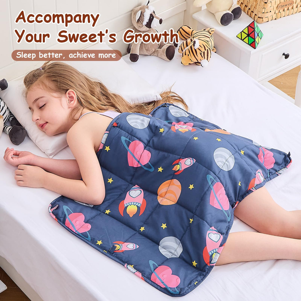 Yescool weighted lap pad animal design patterns for kids and adults