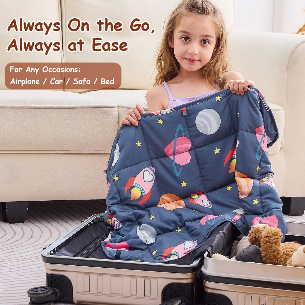Yescool weighted lap pad easy care wipe clean without machine washing
