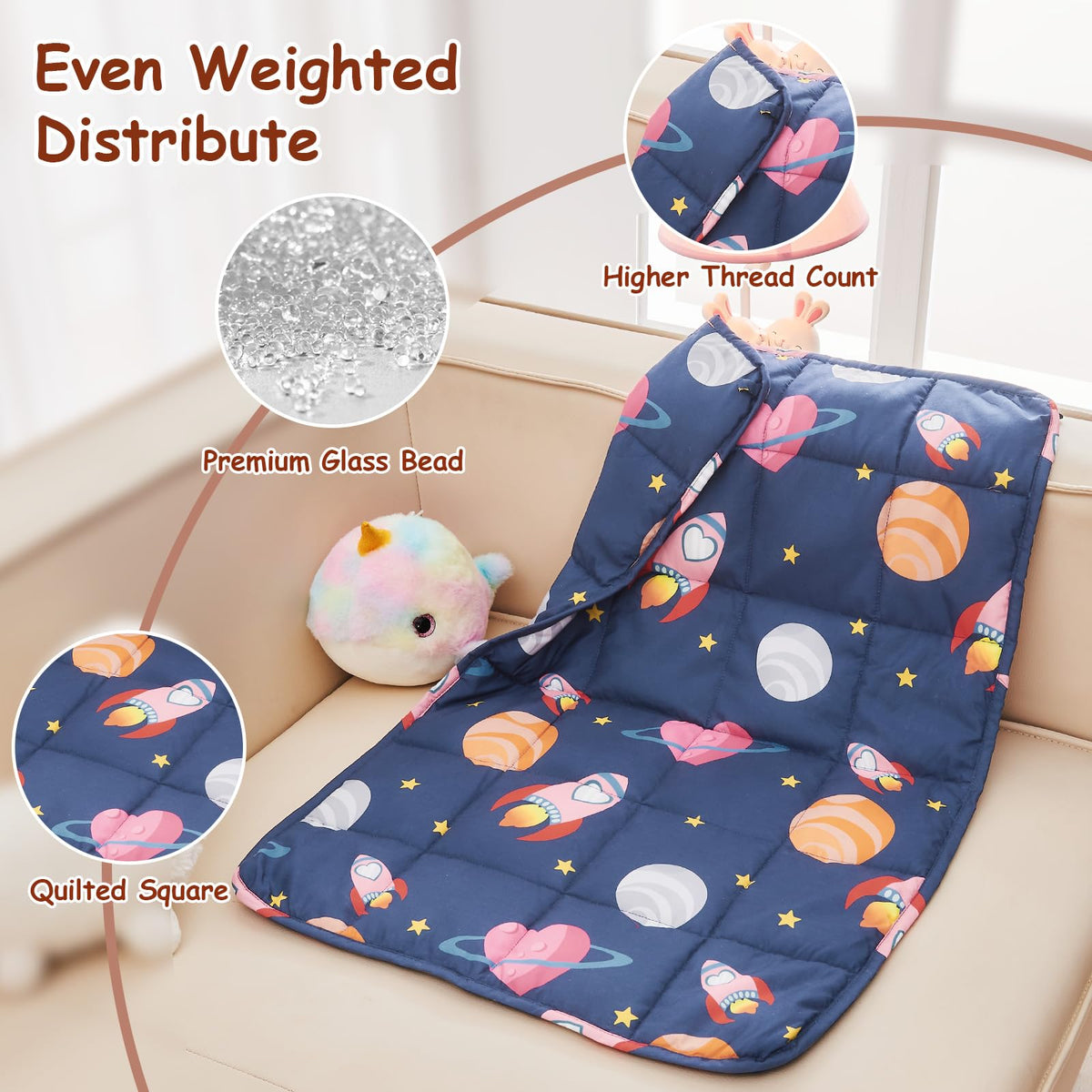Yescool weighted lap pad gift ready packaging as a thoughtful present
