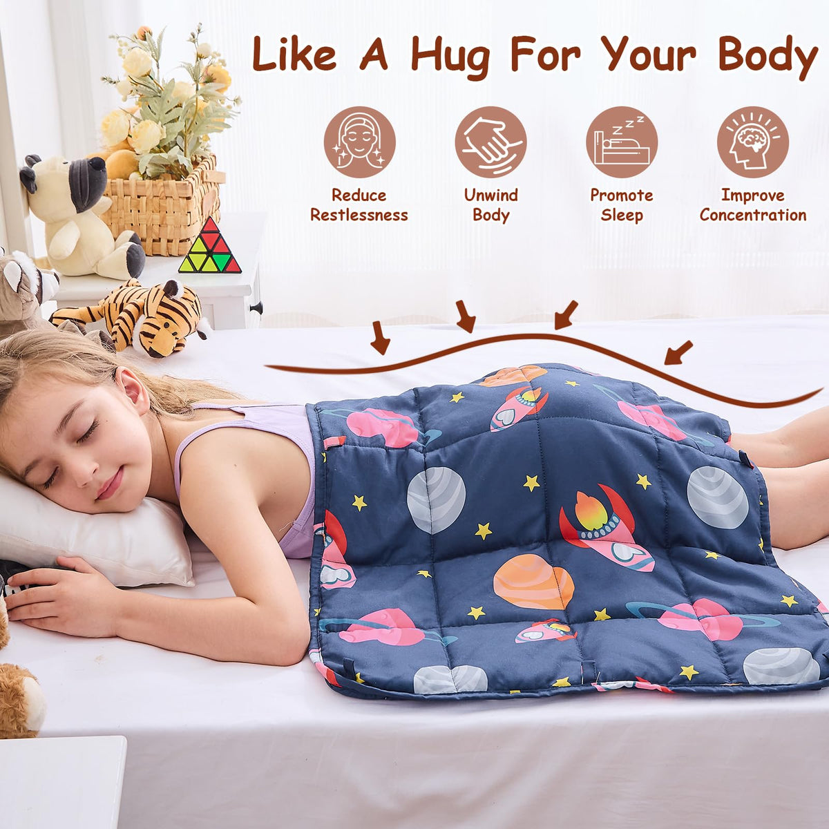 Yescool weighted lap pad microfiber softness for gentle touch