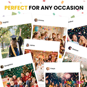 YESHOW confetti cannon easy cleanup after a sparkling party moment