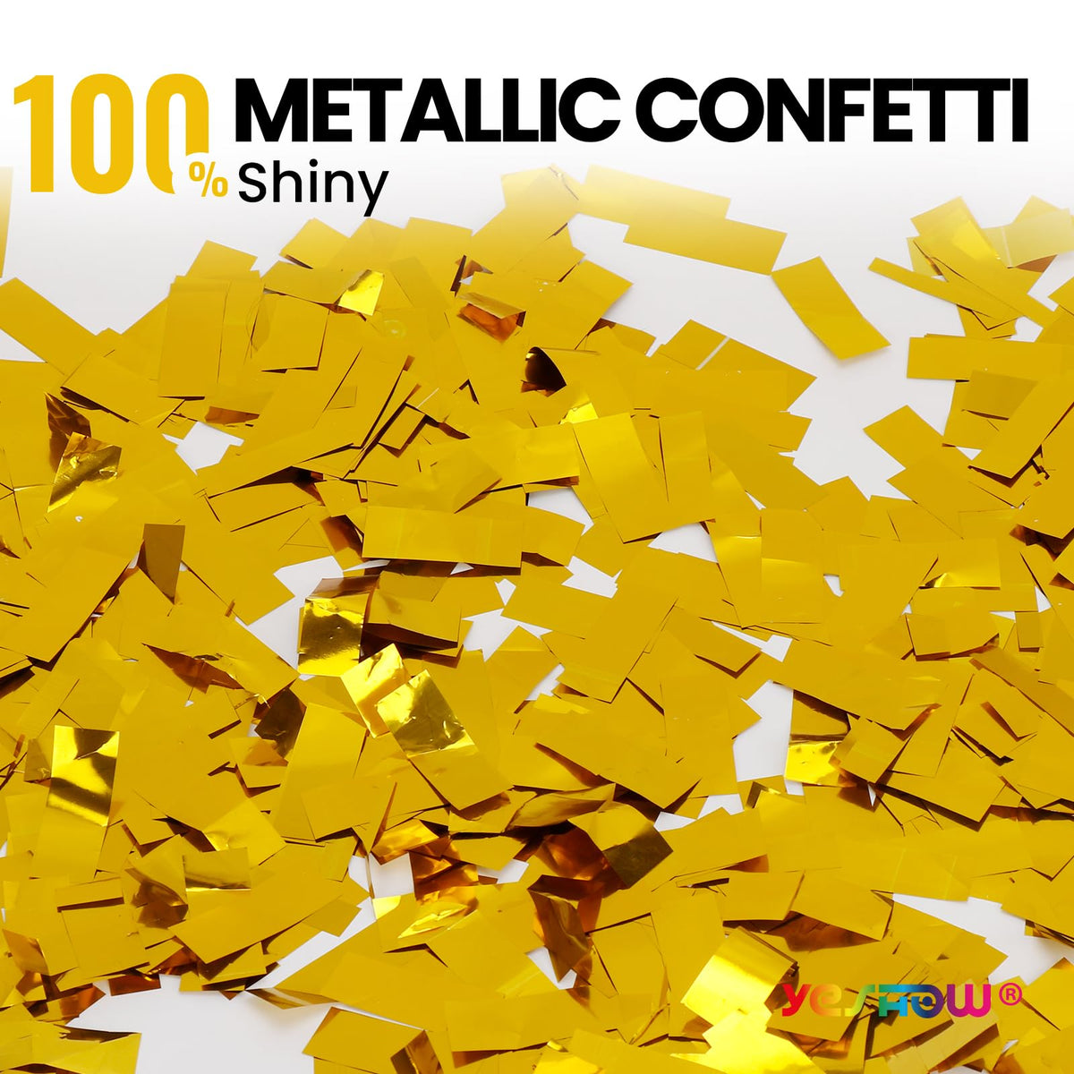 YESHOW confetti cannon fireproof material stops burning on contact for safer fun.