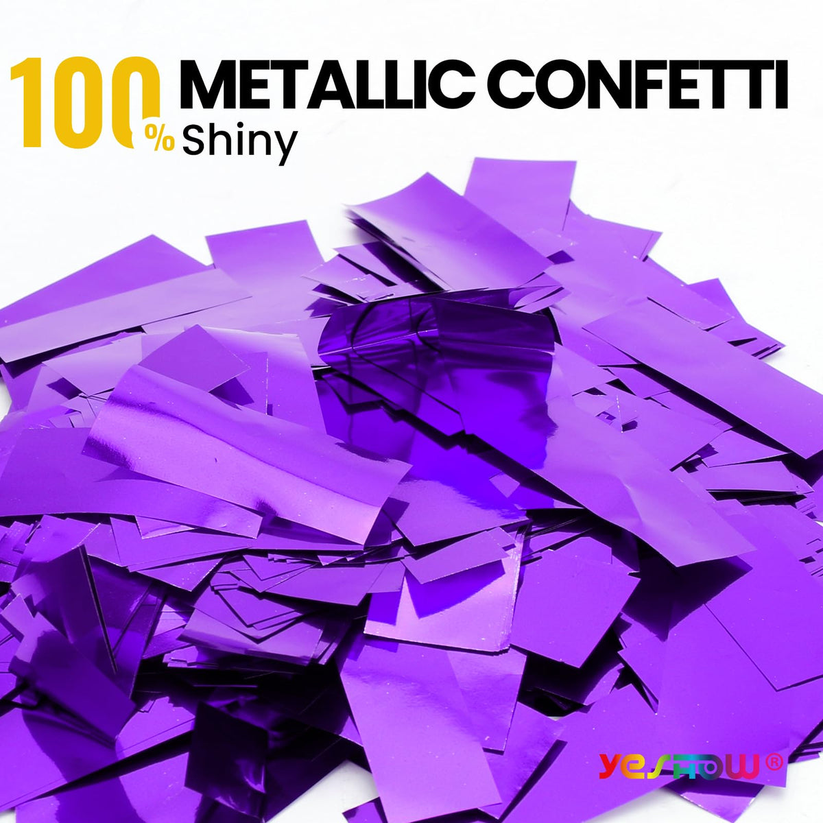 YESHOW Confetti Cannon Purple used indoors and outdoors safely.