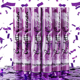 YESHOW Confetti Cannon Purple 6Pack ready for celebrations indoors or outdoors.
