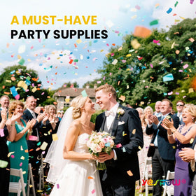 YESHOW confetti cannon wedding use adds festive color and joy