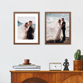 YESKAY 16x20 brown frames without mat provide clean, modern poster presentation