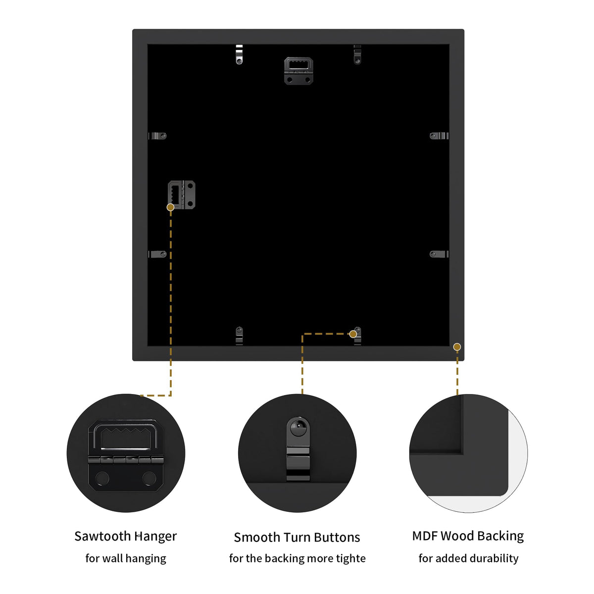 YESKAY 4x6 collage frame horizontal hanging option for versatile wall display.