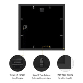 YESKAY 4x6 collage frame horizontal hanging option for versatile wall display.
