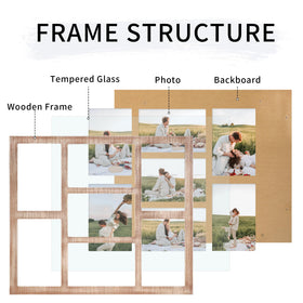 YESKAY 7-opening frame suits living rooms and offices for stylish wall decor.