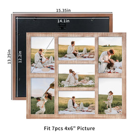 YESKAY collage frame back with turn buttons enables easy photo swapping.