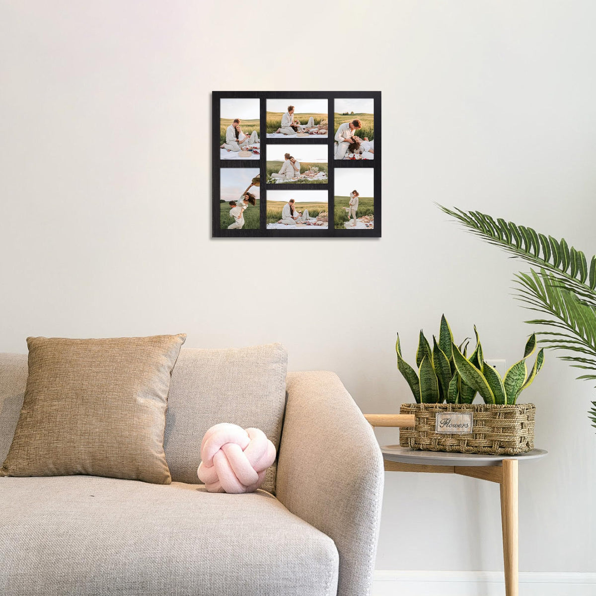 YESKAY horizontal and vertical hanging options for versatile wall layouts