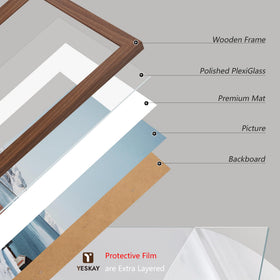 YesKAY frame supports portrait and landscape wall hanging.