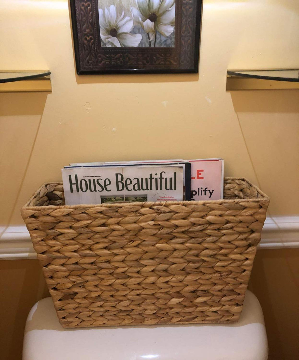 Yesland office-organization basket keeps mail and small devices organized