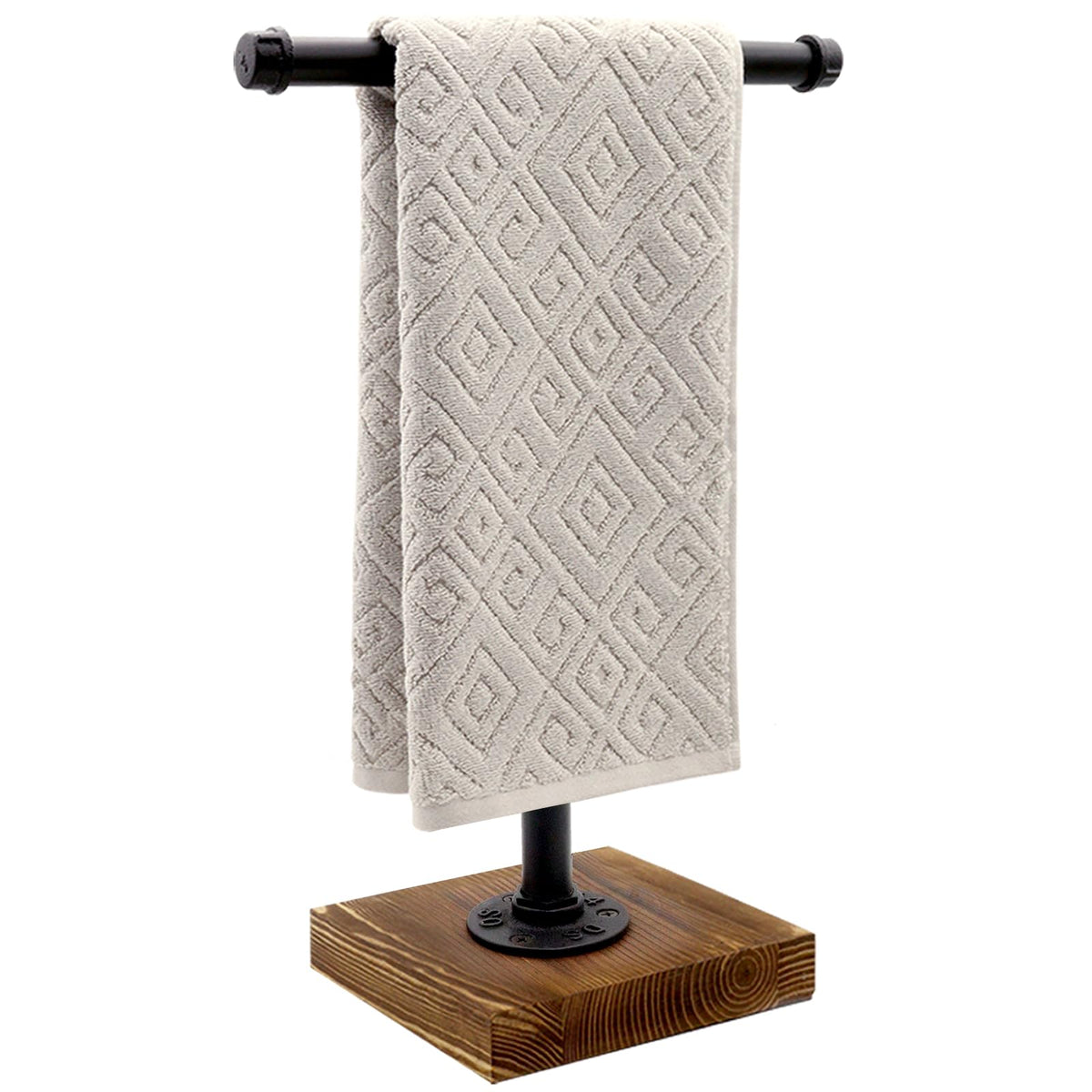 YESSAP hand towel holder T-shape with 15-inch hanging space for easy bathroom access.
