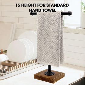 YESSAP 2-pound base ensures a stable countertop towel stand.