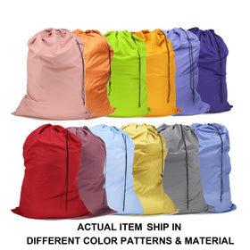 YETHAN dorm laundry bag with drawstring keeps clothes secure during transport.