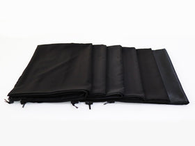 YETHAN six-pack black laundry bags offer organized dorm storage