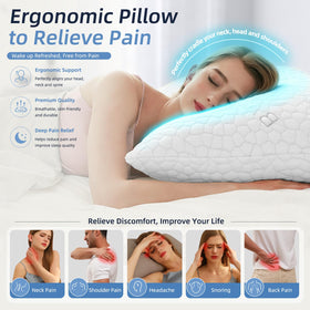 Yettbea ergonomic neck support follows natural curves for alignment