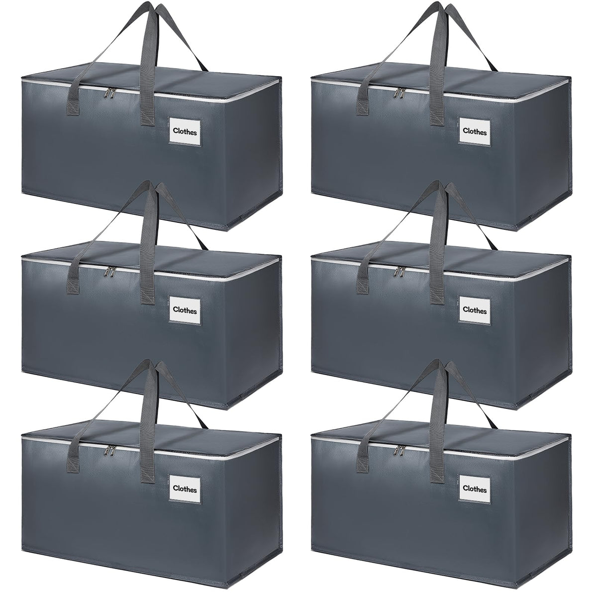YEUEYS extralarge moving bag with reinforced zipper, ideal for secure clothing packing.