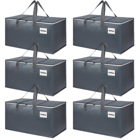 YEUEYS extralarge moving bag with reinforced zipper, ideal for secure clothing packing.