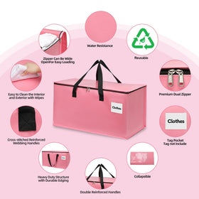 YEUEYS bags' clear labeling window aids quick organization.