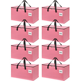 YEUEYS 8-pack moving bags with reinforced zipper for secure transport.