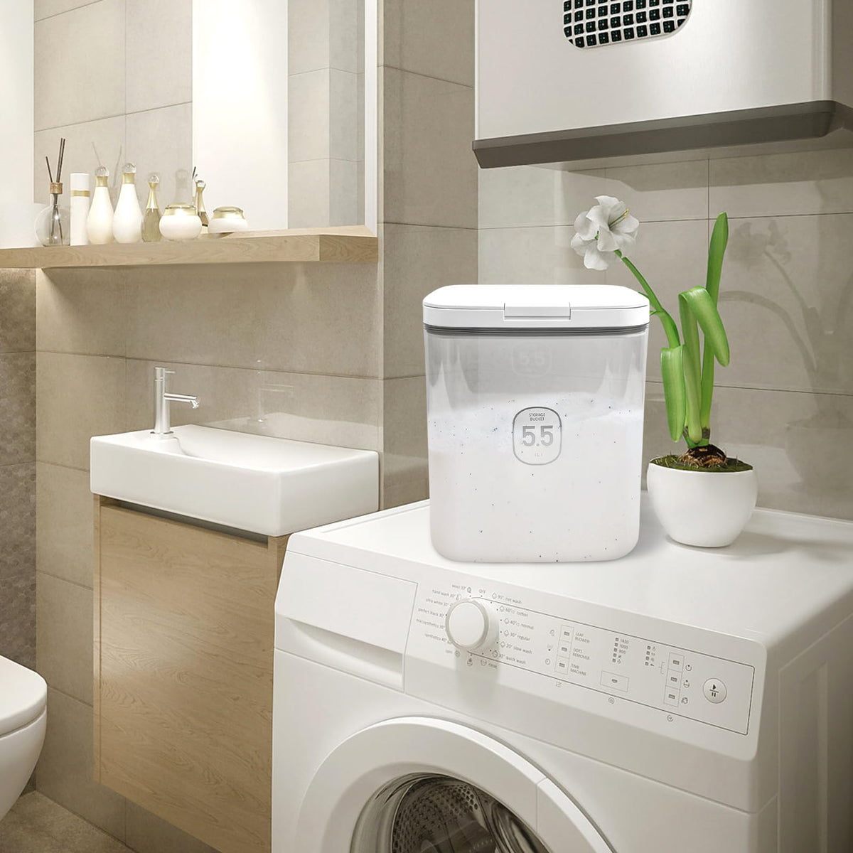 YEXEXINM clear container highlights contents and reduces clutter