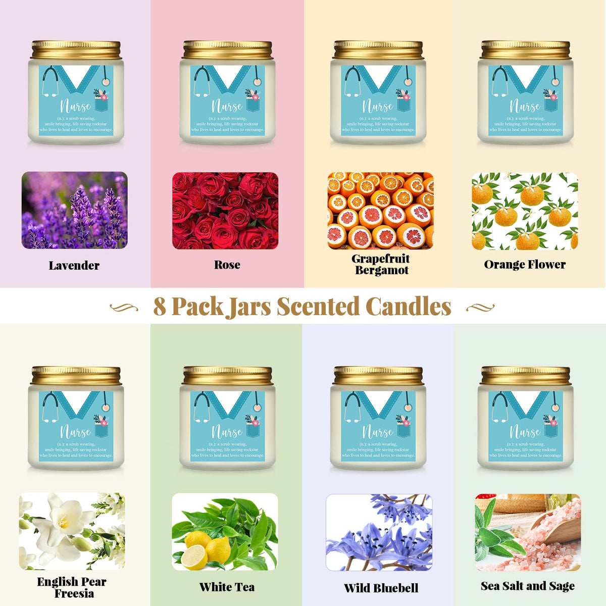 Yexiya 3.5 oz soy candle with cotton wick for clean burn