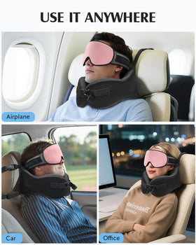 YFONG travel setup supports long flights and car trips for restful breaks.