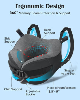YFONG memory-foam pillow cover adapts to your shape and stays cool.