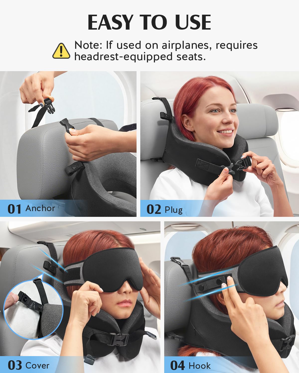 YFONG light-blocking eye mask with nose pad for comfortable darkness.