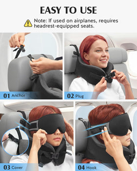 YFONG light-blocking eye mask with nose pad for comfortable darkness.