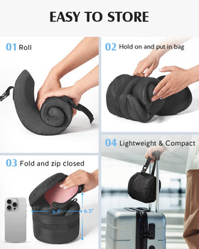 YFONG compact travel bag keeps the pillow organized on the go.
