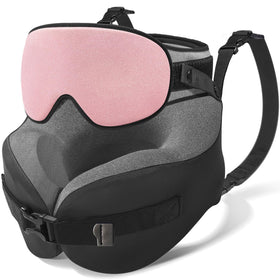 YFONG travel pillow with 360° lock stabilizes your head on long flights.