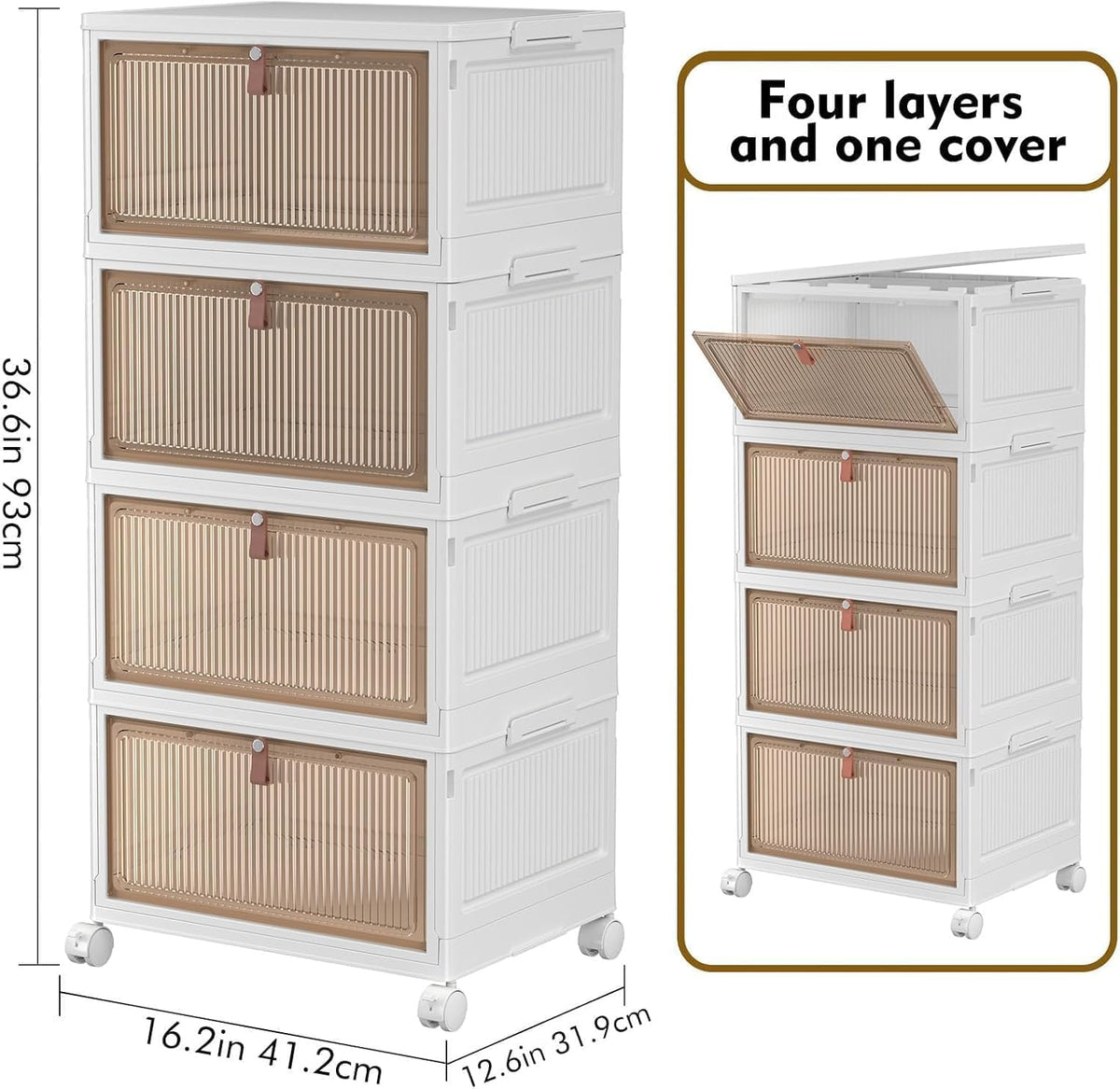 YFXCVSL top-open storage bin allows quick access to items